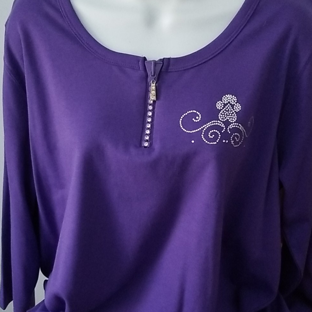 Purple 1/4 zip top